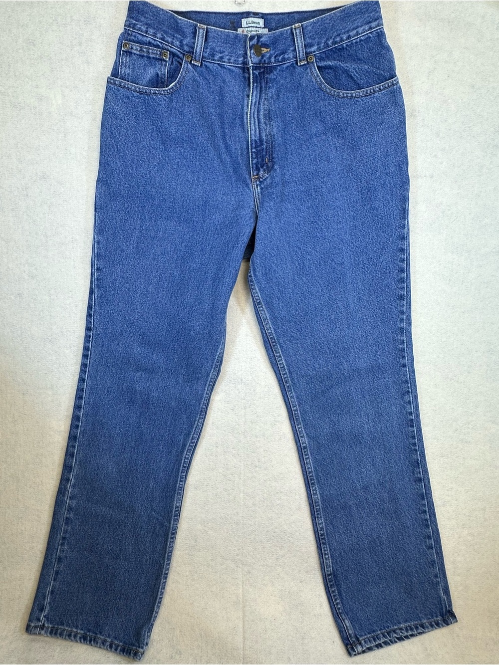 L.L. Bean Original Fit Jeans Women’s 14 Medium Wash Straight Leg Denim